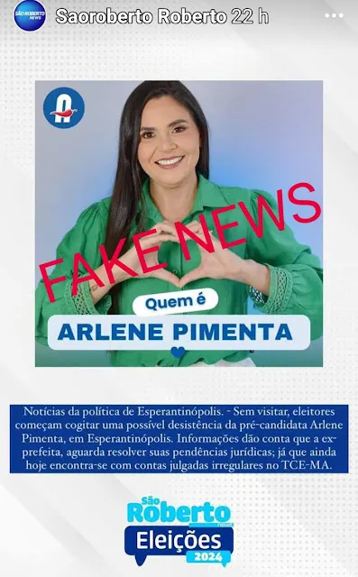 É Falso Que Arlene Pimenta Desistirá da Sua Pré-Candidatura